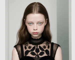 Glamour Macabro: Como o LBD Transforma o Estilo de Mia Goth em um Ícone da Moda Sombria