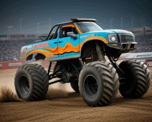 Show de Monster Trucks quentes no Kuwait