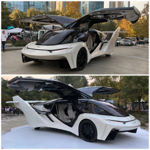 Nova geração de carros voadores apresentada na China aproxima futuro do trânsito aéreo urbano