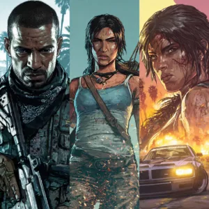 PlayStation Plus de novembro de 2025 traz GTA V, Pacific Drive e Tomb Raider