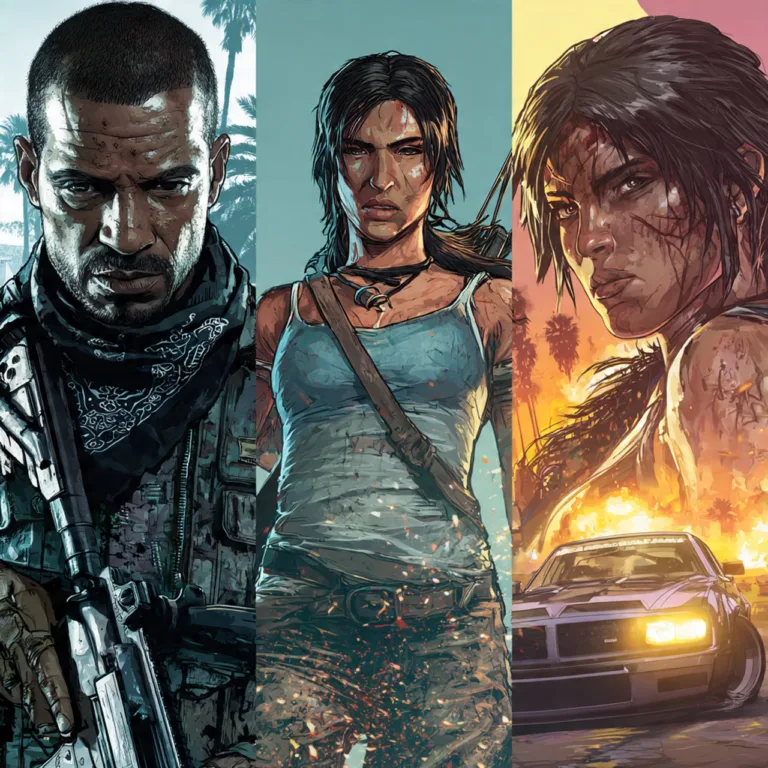 PlayStation Plus de novembro de 2025 traz GTA V, Pacific Drive e Tomb Raider