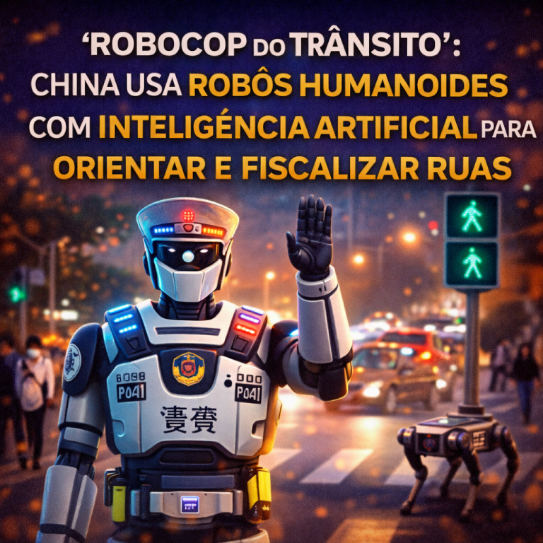 ‘Robocop do trânsito’: China usa robôs humanoides com inteligência artificial para orientar e fiscalizar ruas