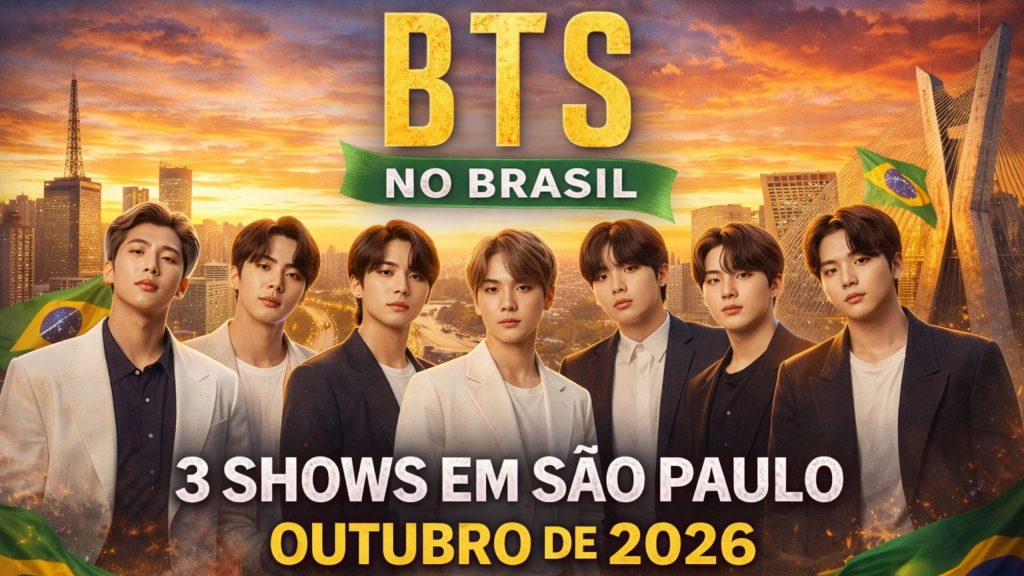 BTS confirma retorno ao Brasil em 2026 com três shows em São Paulo