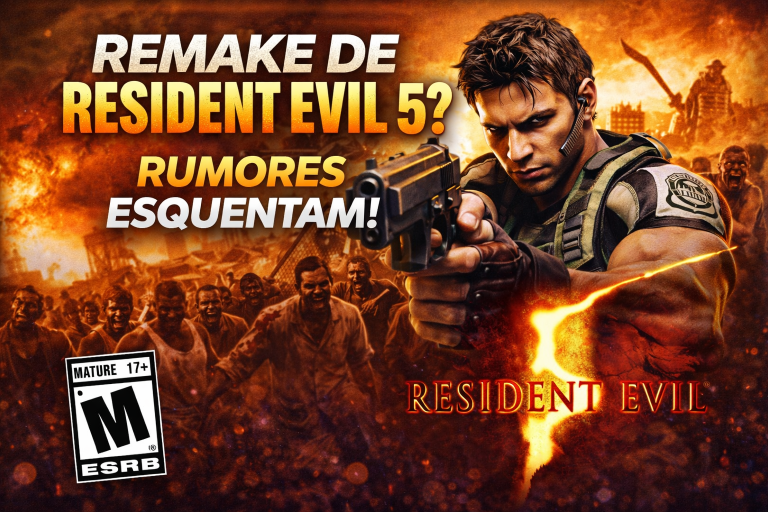 CAPCOM ACENDE A ESPERANÇA DOS FÃS: CLASSIFICAÇÃO ETÁRIA REACENDE RUMORES SOBRE NOVA VERSÃO DE RESIDENT EVIL 5
