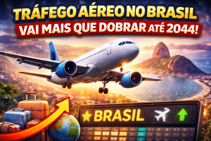 Aviação Brasileira Deve Mais que Dobrar Até 2044: Crescimento Acelerado, Frota Mais Eficiente e Liderança do Brasil no Combustível Sustentável