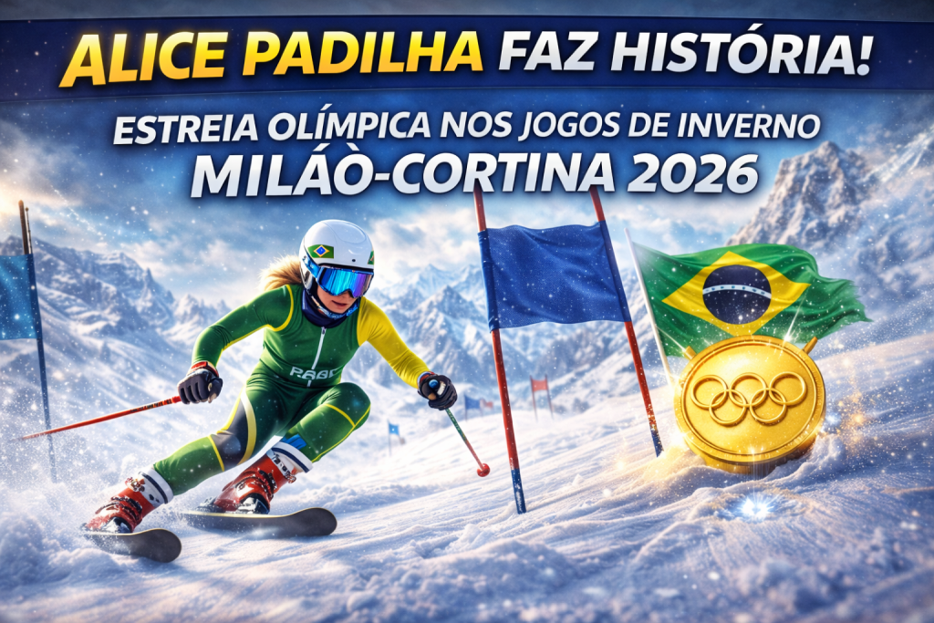 ALICE PADILHA FAZ HISTÓRIA EM MILÃO-CORTINA 2026: ESTREIA OLÍMPICA MARCA NOVA ERA DO ESQUI FEMININO BRASILEIRO