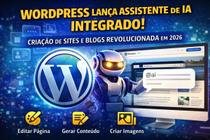 WORDPRESS LANÇA ASSISTENTE DE IA INTEGRADO AO EDITOR E PROMETE REVOLUCIONAR A CRIAÇÃO DE SITES E BLOGS EM 2026