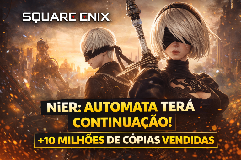 Square Enix sugere continuação de NieR: Automata após 10 milhões de cópias vendidas e reacende expectativas globais sobre o futuro da franquia