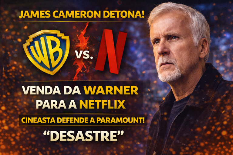 James Cameron critica possível aquisição da Warner pela Netflix, defende Paramount e alerta para impacto devastador nos cinemas