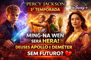 OLIMPO EM EXPANSÃO: 3ª TEMPORADA DE PERCY JACKSON TRAZ MING-NA WEN COMO HERA E CONFIRMA APOLLO EM NOVA FASE ÉPICA NO DISNEY+