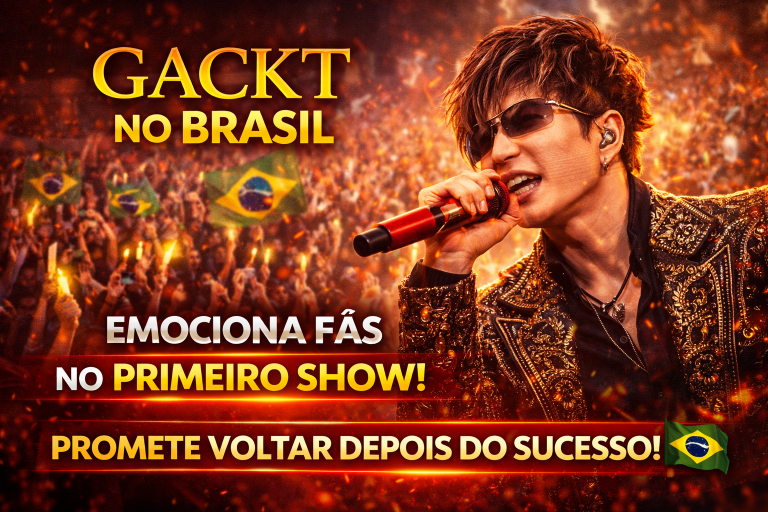 EMOÇÃO, TEATRALIDADE E PROMESSA DE RETORNO: GACKT FAZ HISTÓRIA EM SEU PRIMEIRO SHOW NO BRASIL E REAFIRMA STATUS DE ÍCONE J-ROCK