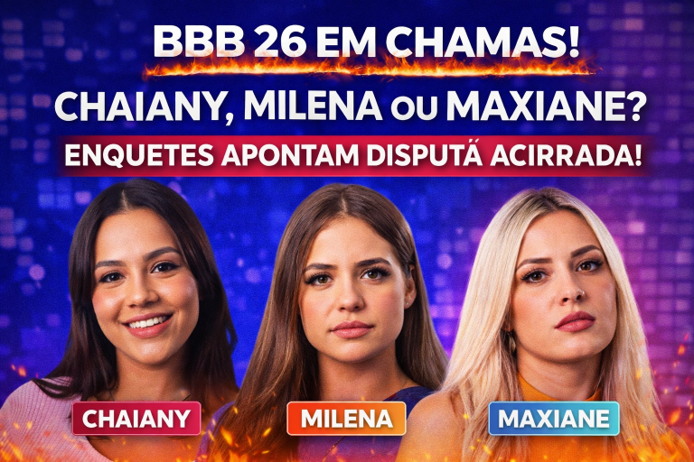 BBB 26 EM CHAMAS: CHAIANY, MILENA OU MAXIANE? ENQUETES APONTAM DISPUTA ACIRRADA E POSSÍVEL ELIMINAÇÃO HISTÓRICA