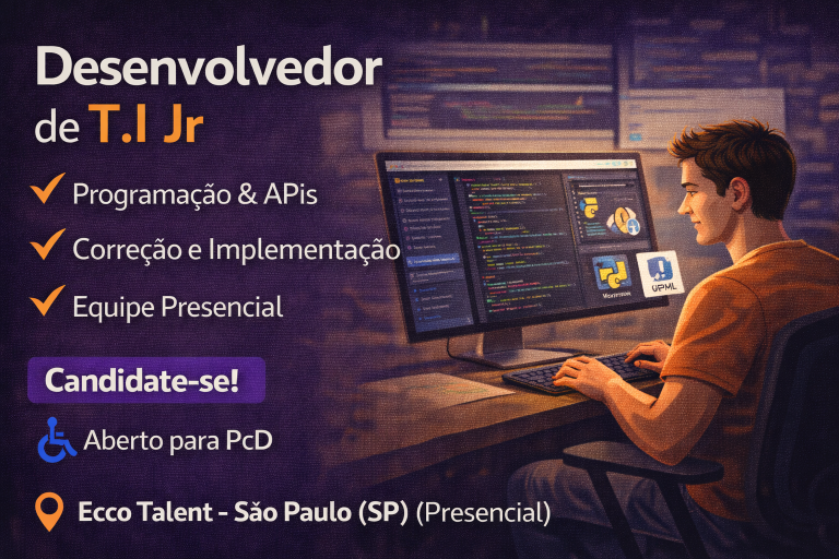 DESENVOLVEDOR DE TI JÚNIOR: COMO CONSOLIDAR SUA BASE TÉCNICA E CRESCER EM UM AMBIENTE ESTRUTURADO NA ECCO TALENT
