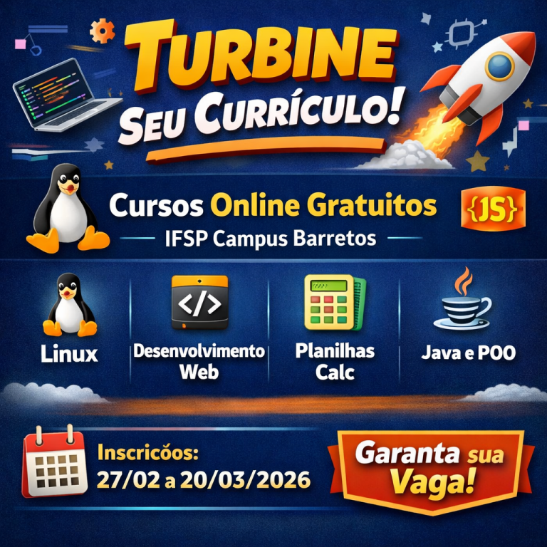 Turbine Seu Currículo Agora com Cursos Gratuitos de Tecnologia no IFSP Barretos e Conquiste as Melhores Oportunidades do Mercado!