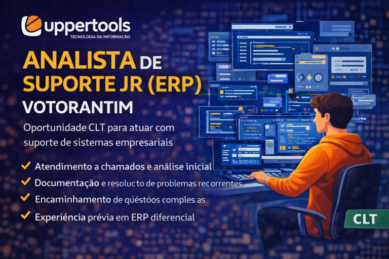 ANALISTA DE SUPORTE JR (ERP) NA UPPERTOOLS: OPORTUNIDADE CLT PARA IMPULSIONAR SUA CARREIRA EM TECNOLOGIA E NEGÓCIOS
