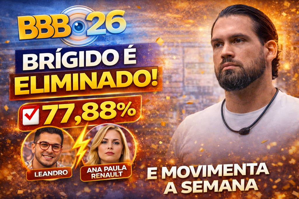 Big Brother Brasil 26: Brígido é eliminado com 77,88% e movimenta a semana