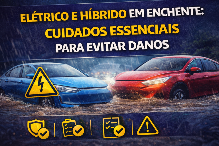 CARROS ELÉTRICOS E HÍBRIDOS EM ENCHENTES: GUIA COMPLETO PARA EVITAR PREJUÍZOS E RISCOS NAS CHUVAS DE VERÃO
