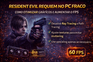 Resident Evil Requiem no PC Fraco: Guia Completo Para Aumentar FPS, Reduzir Stuttering e Otimizar Gráficos Sem Perder Qualidade
