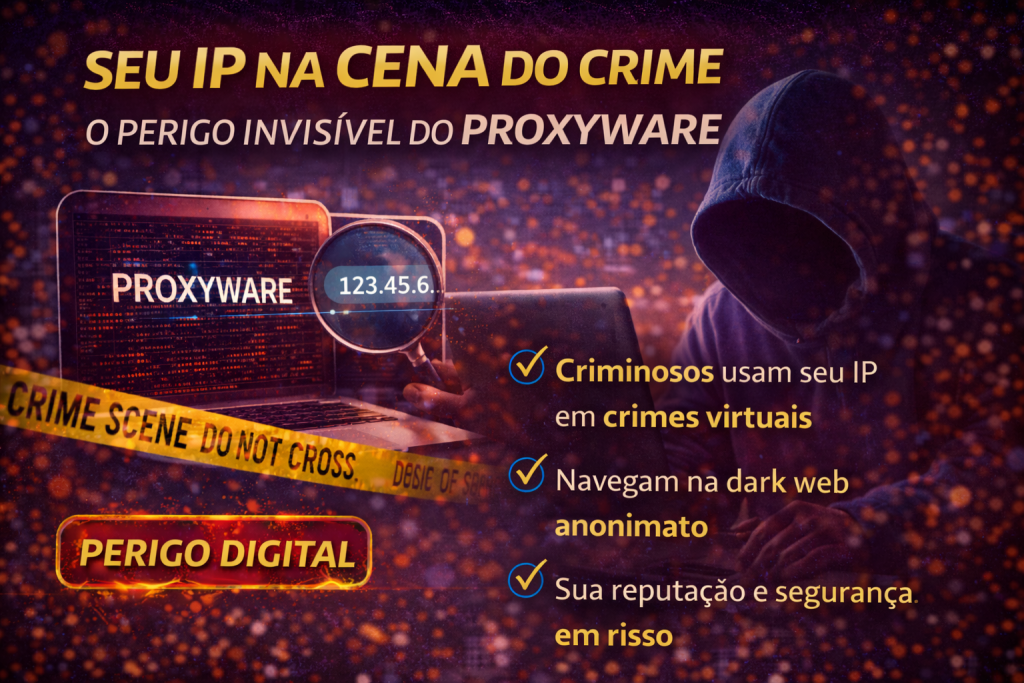 Seu IP na Cena do Crime: Como o Proxyware Transforma Sua Internet em Ferramenta de Hackers Sem Você Perceber