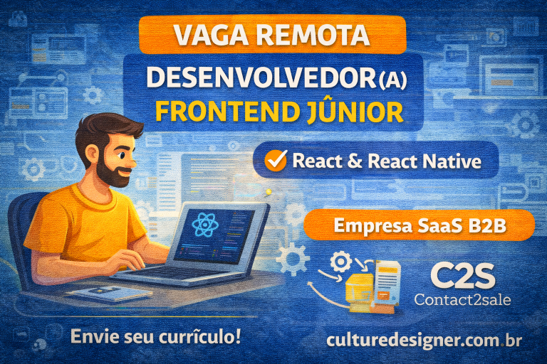 Vaga Remota para Desenvolvedor(a) Frontend Júnior em React e React Native: Oportunidade em Empresa SaaS B2B em Crescimento
