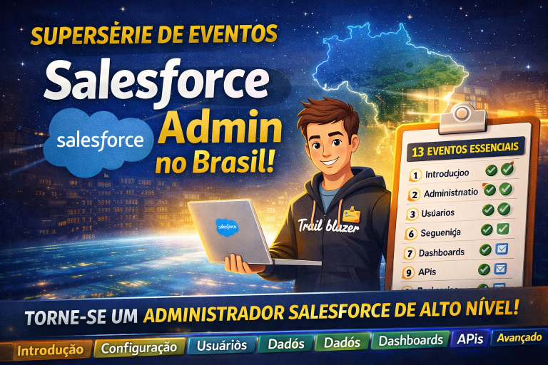 Supersérie Salesforce no Brasil: 13 Eventos Essenciais para se Tornar um Administrador de Alto Nível no Ecossistema Salesforce