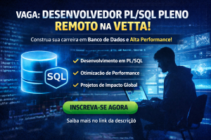 DESENVOLVEDOR PL/SQL PLENO REMOTO: COMO CONSTRUIR CARREIRA EM BANCO DE DADOS E ALTA PERFORMANCE NA VETTA