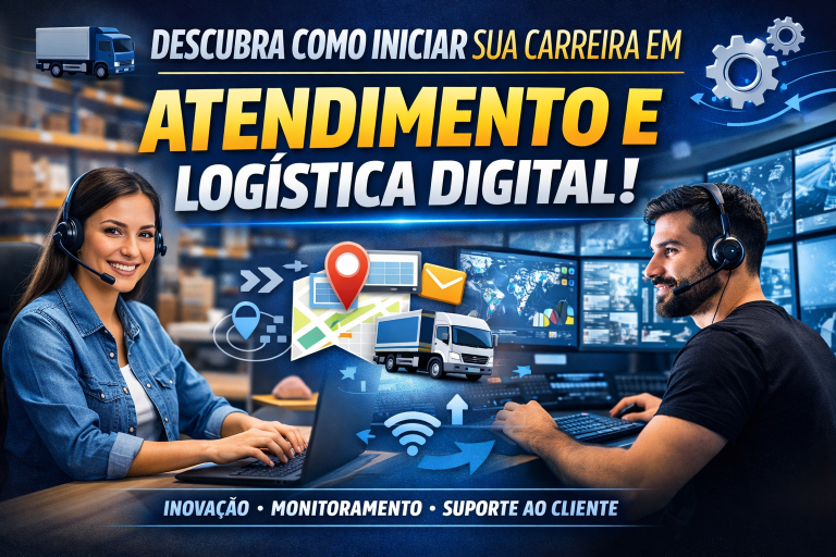 AUXILIAR DE ATENDIMENTO (INOVAÇÃO), OPERADOR DE ATENDIMENTO JR E OPERADOR DE MONITORAMENTO JR: COMO INICIAR SUA CARREIRA EM LOGÍSTICA DIGITAL E ATENDIMENTO
