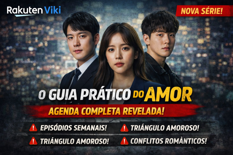 AGENDA COMPLETA DE “O GUIA PRÁTICO DO AMOR”: NOVO K-DRAMA ROMÂNTICO DO VIKI CONQUISTA FÃS COM TRIÂNGULO AMOROSO E LANÇAMENTOS SEMANAIS