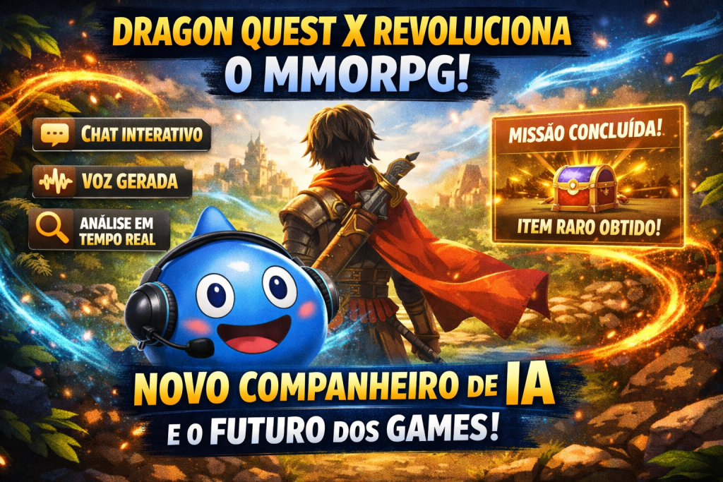 Dragon Quest X Revoluciona o MMORPG com Companheiro de IA Conversacional e Abre Caminho Para o Futuro dos Games
