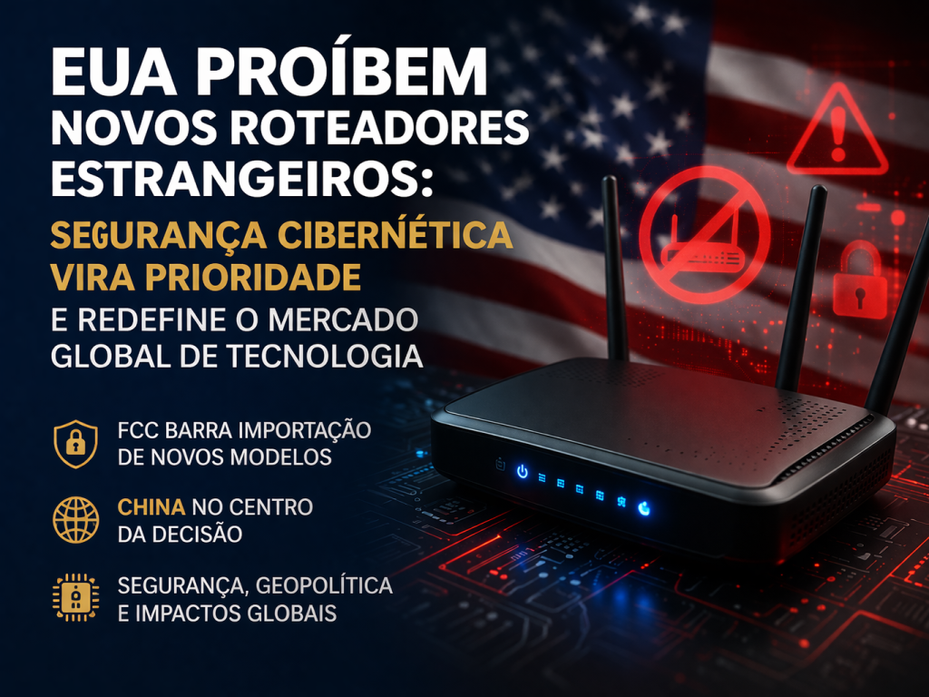 EUA Proíbem Novos Roteadores Estrangeiros: Segurança Cibernética Vira Prioridade e Redefine o Mercado Global de Tecnologia