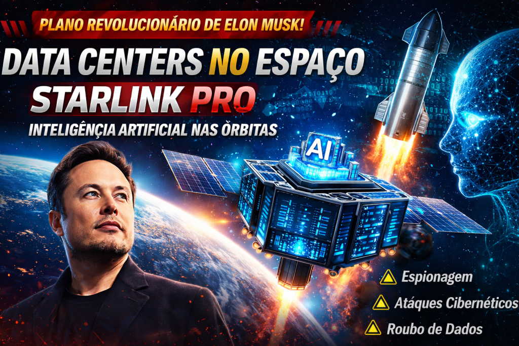 STARLINK PRO: O PLANO AMBICIOSO DE ELON MUSK PARA LEVAR DATA CENTERS DE IA AO ESPAÇO E REVOLUCIONAR A INTERNET GLOBAL