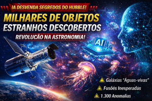 INTELIGÊNCIA ARTIFICIAL DESVENDA SEGREDOS DO HUBBLE: MILHARES DE OBJETOS “ESTRANHOS” REDEFINEM O QUE SABEMOS SOBRE O UNIVERSO