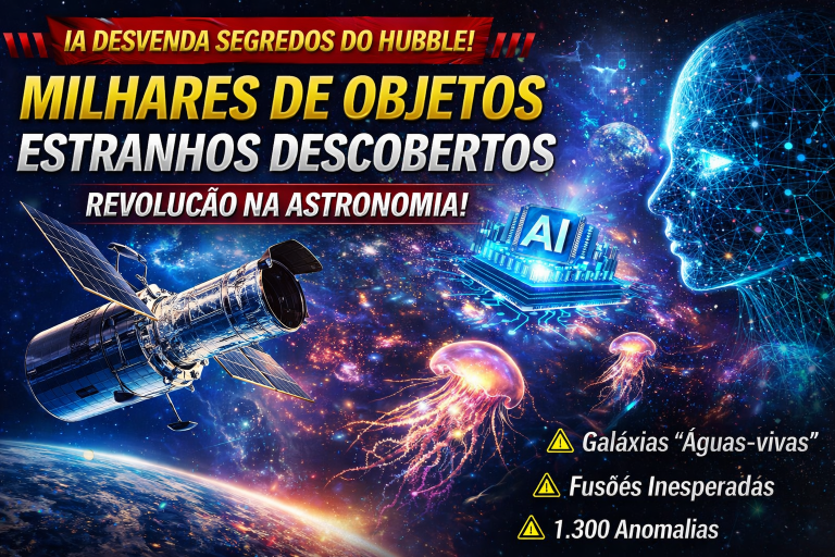 INTELIGÊNCIA ARTIFICIAL DESVENDA SEGREDOS DO HUBBLE: MILHARES DE OBJETOS “ESTRANHOS” REDEFINEM O QUE SABEMOS SOBRE O UNIVERSO