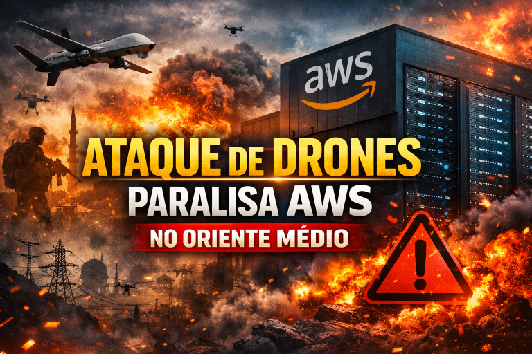 ATAQUE COM DRONES PARALISA AWS NO ORIENTE MÉDIO: COMO O CONFLITO GLOBAL ESTÁ IMPACTANDO A INFRAESTRUTURA DIGITAL