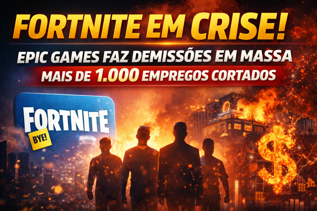 CRISE NO FORTNITE E DEMISSÕES NA EPIC GAMES: O ALERTA QUE PODE REDEFINIR A INDÚSTRIA DOS GAMES