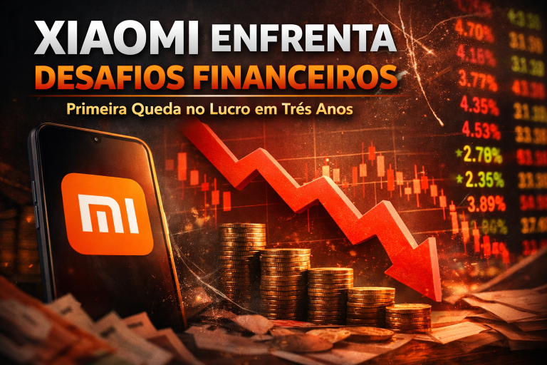 Xiaomi Enfrenta Desafios Financeiros: Primeira Queda no Lucro em Três Anos