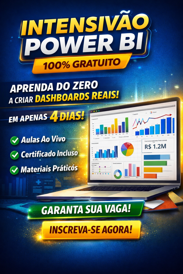 🚀 INTENSIVÃO DE POWER BI 100% GRATUITO: APRENDA DO ZERO, CRIE DASHBOARDS REAIS E IMPULSIONE SUA CARREIRA EM APENAS 4 DIAS