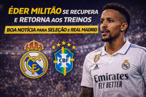 Éder Militão se Recupera e Retorna aos Treinos: Boa Notícia para a Seleção e o Real Madrid