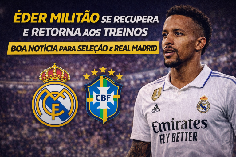 Éder Militão se Recupera e Retorna aos Treinos: Boa Notícia para a Seleção e o Real Madrid