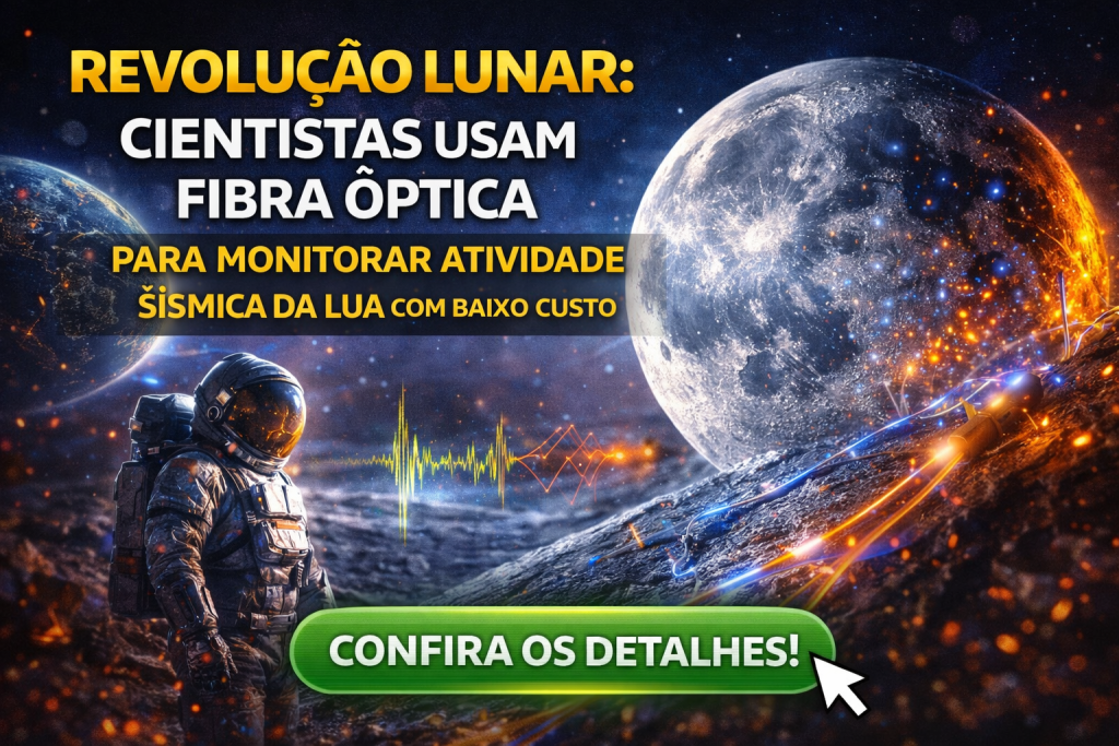 Revolução Lunar: Cientistas Usam Fibra Óptica para Monitorar Atividade Sísmica da Lua com Baixo Custo