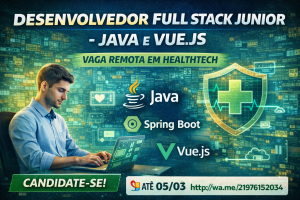 Desenvolvedor Full Stack Java e Vue.js: Como Construir Carreira em Desenvolvimento Web Moderno, APIs REST e Sistemas Corporativos no Mercado de Healthtech