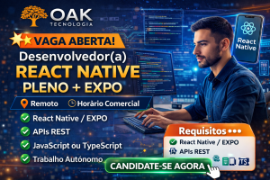 Empresa de Tecnologia Abre Vaga para Desenvolvedor React Native Pleno com Expo: Oportunidade Remota para Profissionais Mobile