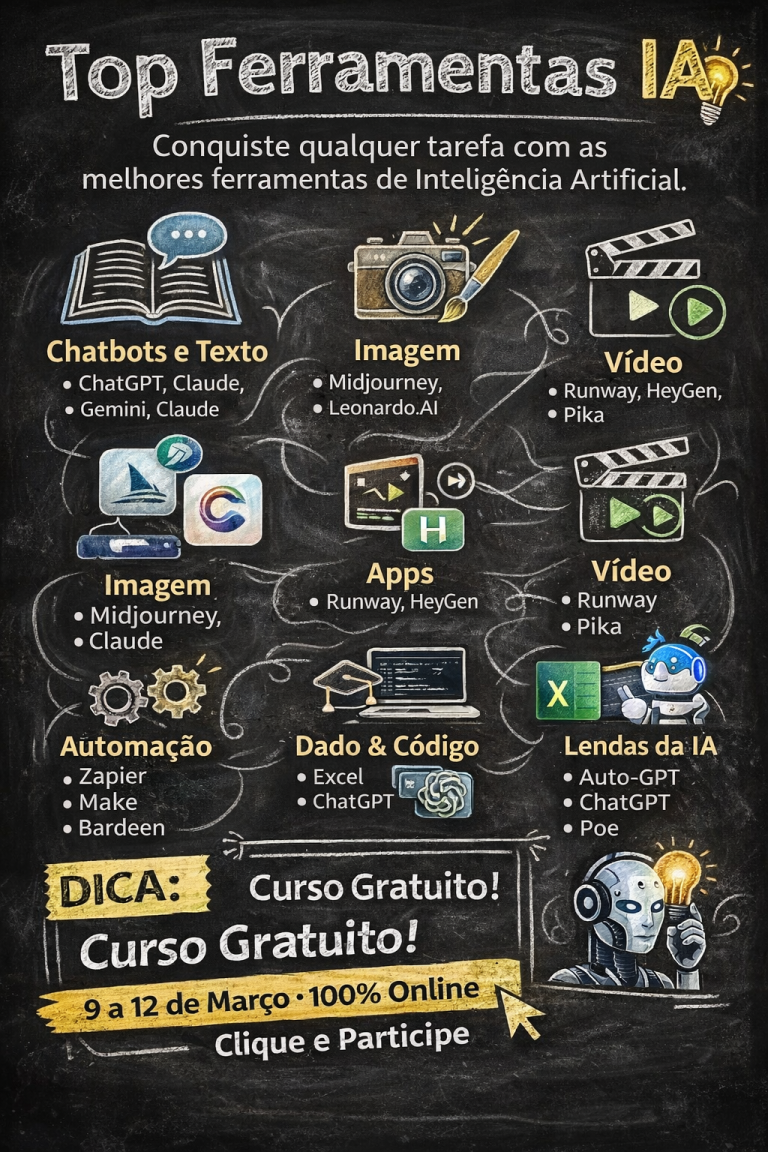 Curso Gratuito de Inteligência Artificial: Aprenda as Ferramentas de IA que Estão Revolucionando Carreiras e Empresas