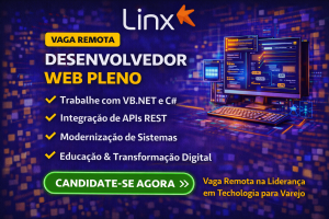 Desenvolvedor Web Pleno na Linx: Vaga Remota para Trabalhar com VB.NET, C#, APIs REST e Transformação Digital no Setor de Educação