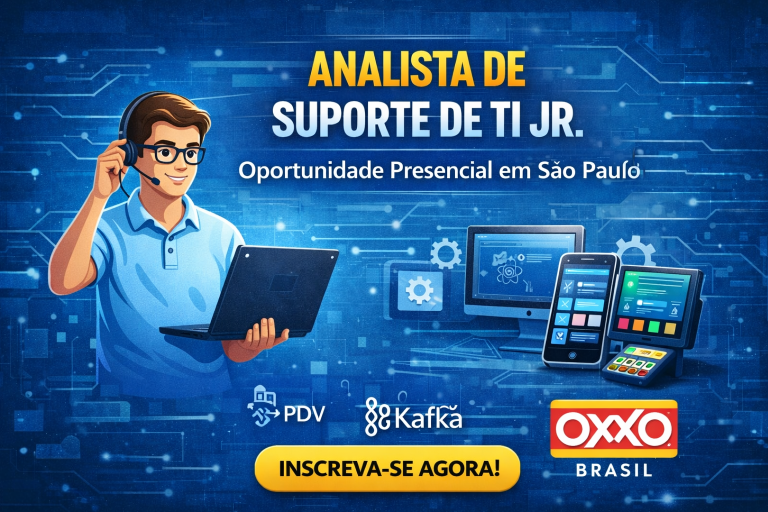 Carreira em Suporte de TI: Oportunidade para Analista de Suporte de TI Jr. na OXXO Brasil em São Paulo