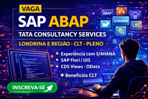 Vaga SAP ABAP na Tata Consultancy Services: Oportunidade para Desenvolvedores Trabalhar com SAP S/4HANA, Fiori e Integrações Avançadas