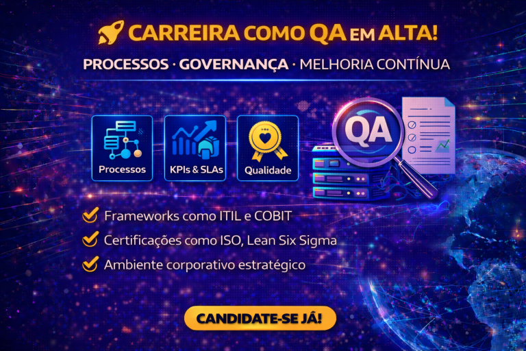 Carreira em Qualidade e Processos em Alta: Como se Tornar um Analista de QA Estratégico com Governança, KPIs e Melhoria Contínua em Ambientes Corporativos