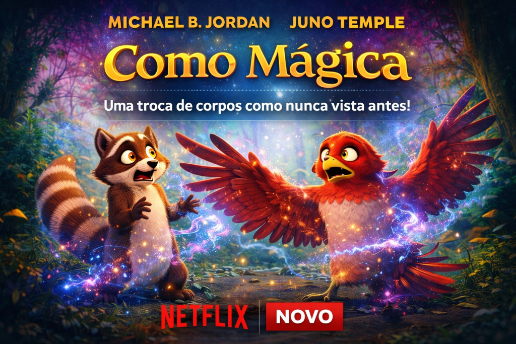 Como Mágica: A Nova Animação da Netflix com Michael B. Jordan Reinventa a Troca de Corpos no Mundo Animal