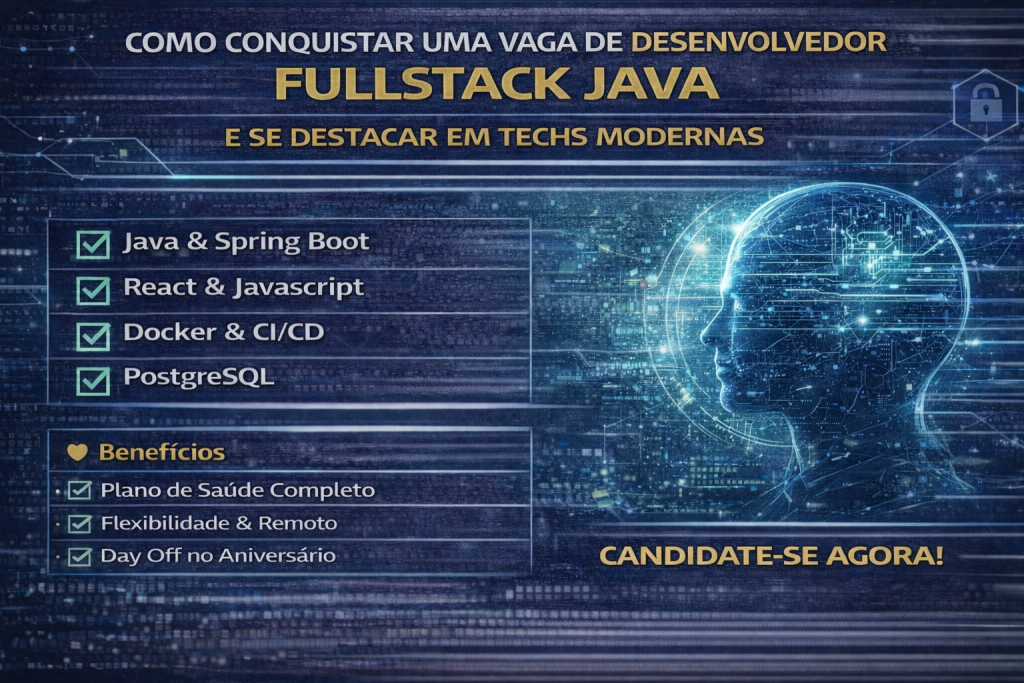 COMO CONQUISTAR UMA VAGA DE DESENVOLVEDOR FULLSTACK JAVA E SE DESTACAR NO MERCADO DE TECNOLOGIA MODERNO
