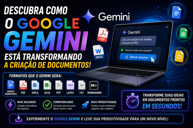 A REVOLUÇÃO SILENCIOSA DOS ARQUIVOS NATIVOS: COMO O GOOGLE GEMINI EM 2026 DESTRUIU O “COPIAR E COLAR” E ELEVOU A PRODUTIVIDADE PROFISSIONAL A UM NÍVEL SEM PRECEDENTES